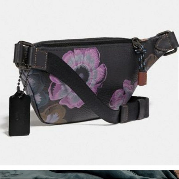 Coach Mini Rivington Belt Bag In Signature Canvas With Kaffe Fassett Print - Picture 6 of 8